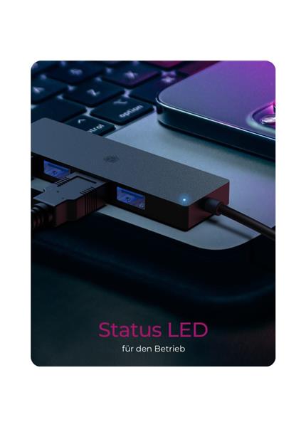 RAIDSONIC ICY BOX USB Hub, 4port, USB A+C/ 4x USBA RAIDSONIC ICY BOX USB Hub, 4port, USB A+C/ 4x USBA