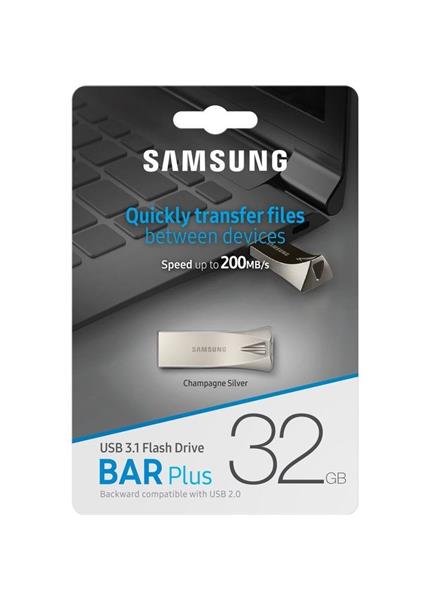 SAMSUNG BAR Plus Flash Drive 32GB USB 3.1 sil SAMSUNG BAR Plus Flash Drive 32GB USB 3.1 sil