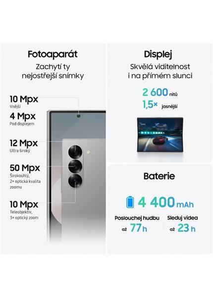 SAMSUNG Galaxy Z Fold6 5G 12GB/512GB, Silver SAMSUNG Galaxy Z Fold6 5G 12GB/512GB, Silver