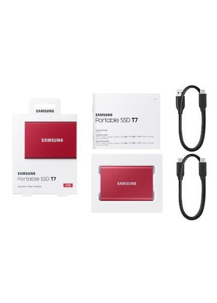 SAMSUNG Portable SSD T7 2TB, red SAMSUNG Portable SSD T7 2TB, red
