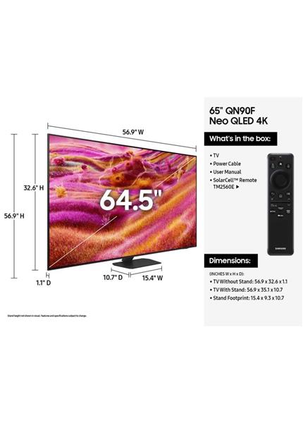 SAMSUNG QN90F (2025) Smart NeoQLED TV 65" 4K UHD SAMSUNG QN90F (2025) Smart NeoQLED TV 65" 4K UHD