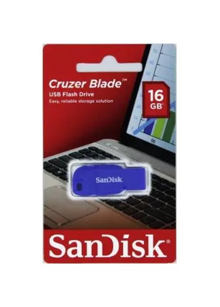 SanDisk USB Cruzer Blade 16GB, modrý SanDisk USB Cruzer Blade 16GB, modrý