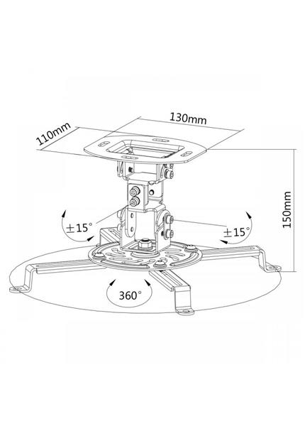 SBOX Ceiling projector mount PM-18 SBOX Ceiling projector mount PM-18