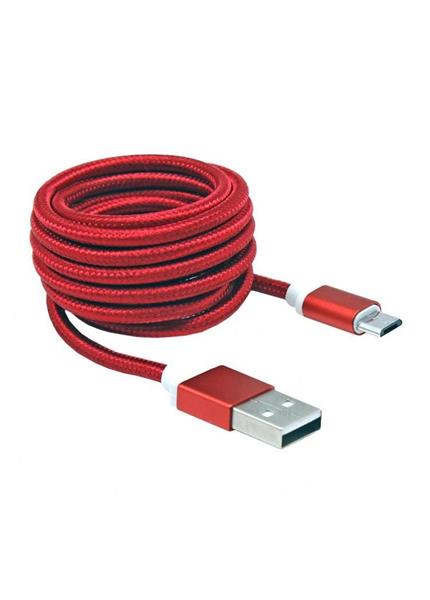 SBOX USB-10315R Kábel USB 2.0/MicroUSB červený SBOX USB-10315R Kábel USB 2.0/MicroUSB červený