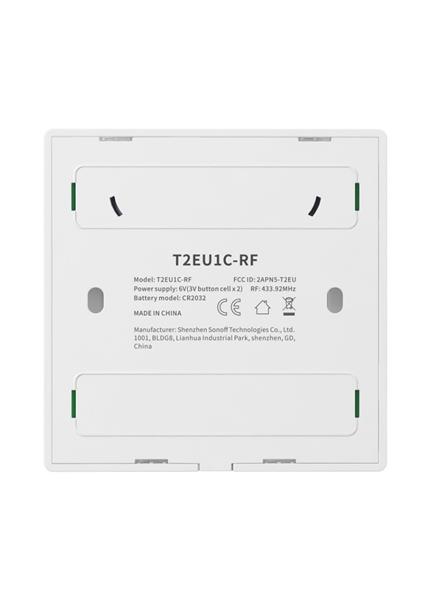 SONOFF T2 EU 1C, eWeLink RF Prepínač SONOFF T2 EU 1C, eWeLink RF Prepínač