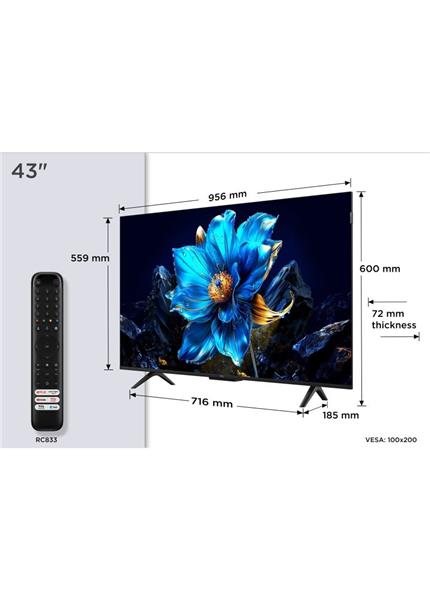 TCL P7K Smart QLED Google TV 43" 4K (43P7K) TCL P7K Smart QLED Google TV 43" 4K (43P7K)