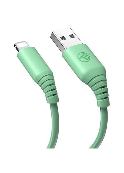 TELLUR Silicone, Kábel, USB/Lightning, 1m, gree TELLUR Silicone, Kábel, USB/Lightning, 1m, gree