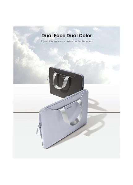 TOMTOC DUAL Sleeve for MacBook 13,5", black/blue TOMTOC DUAL Sleeve for MacBook 13,5", black/blue