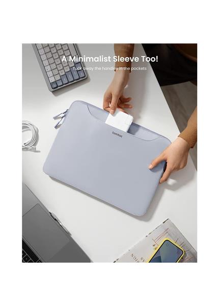 TOMTOC DUAL Sleeve for MacBook 13,5", black/blue TOMTOC DUAL Sleeve for MacBook 13,5", black/blue