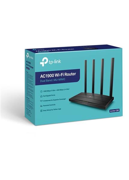 TP-Link Archer C80, AC1900 WiFi Router TP-Link Archer C80, AC1900 WiFi Router