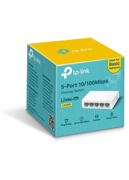TP-Link LS1005, Switch 5-Port/100Mbps/Desk TP-Link LS1005, Switch 5-Port/100Mbps/Desk