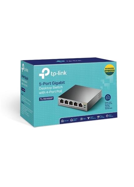 TP-Link Switch 5-Port/1000Mbps/Desk/PoE TP-Link Switch 5-Port/1000Mbps/Desk/PoE