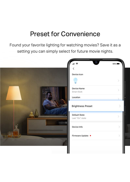 TP-link TAPO L510E, SMART Led žiarovka, E27 TP-link TAPO L510E, SMART Led žiarovka, E27