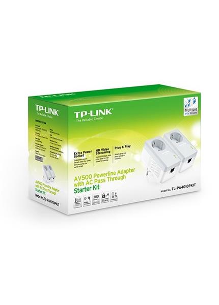 TP-Link TL-PA4010PKIT AV500 Nano Powerline Adapte TP-Link TL-PA4010PKIT AV500 Nano Powerline Adapte