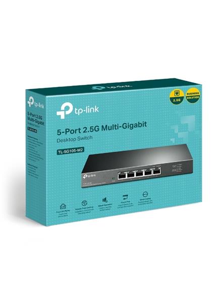 TP-Link TL-SG105-M, Switch 5-Port/2500Mbps/De/PoE+ TP-Link TL-SG105-M, Switch 5-Port/2500Mbps/De/PoE+