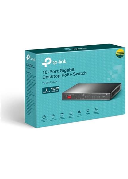 TP-Link TL-SG1210MP, 10-Port Gigabit Switch TP-Link TL-SG1210MP, 10-Port Gigabit Switch