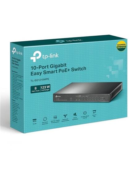 TP-Link TL-SG1210MPE, 10-Port Gigabit Smart Switch TP-Link TL-SG1210MPE, 10-Port Gigabit Smart Switch
