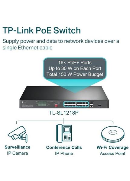 TP-Link TL-SL1218P, Switch 16-Port/100Mbps/Rack TP-Link TL-SL1218P, Switch 16-Port/100Mbps/Rack