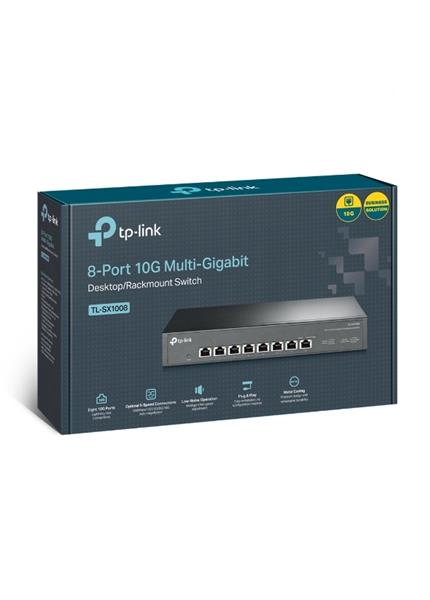 TP-Link TL-SX1008, Switch 8-Port/10000Mbps/Rack TP-Link TL-SX1008, Switch 8-Port/10000Mbps/Rack
