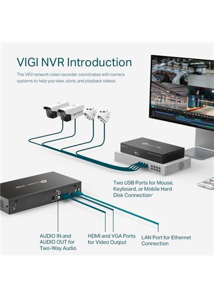 TP-Link VIGI NVR1008H, 8 kanálový NVR TP-Link VIGI NVR1008H, 8 kanálový NVR